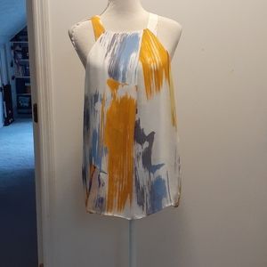 Antonio melani silk blouse nwt artsy painted look